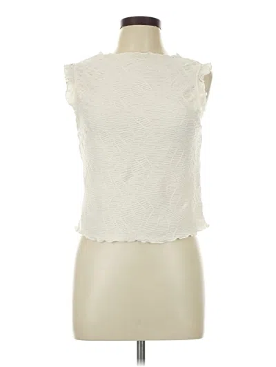 Pre-owned Future Collective Sleeveless Blouse In White