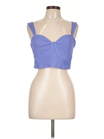 Pre-owned Future Collective Sleeveless Top Blue Sweetheart Neckline Tops