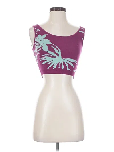 Pre-owned Future Collective Sleeveless Top Purple Strapless Neckline Tops