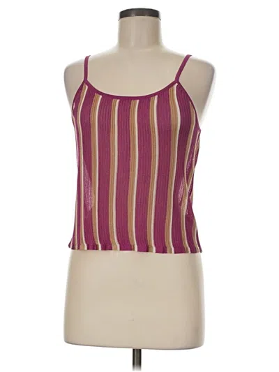Pre-owned Future Collective Tank Top Burgundy Halter Neckline Tops