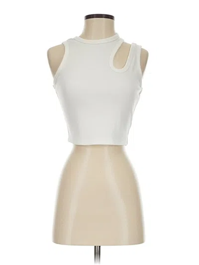 Pre-owned Future Collective Tank Top Ivory Halter Neckline Tops