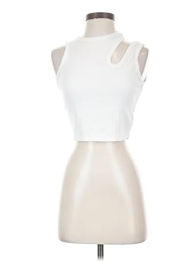 Pre-owned Future Collective Tank Top Ivory Halter Neckline Tops