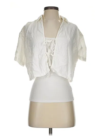 Pre-owned Future Collective Tank Top Ivory Tie Neck Tops