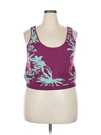 Pre-owned Future Collective Tank Top Purple Halter Neckline Tops
