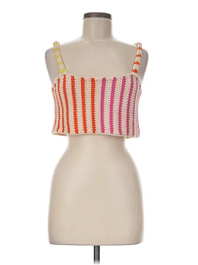 Pre-owned Future Collective Tube Top Pink Strapless Neckline Tops
