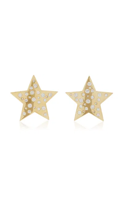 Future Fortune Starbright 18k Yellow Gold Diamond Earrings