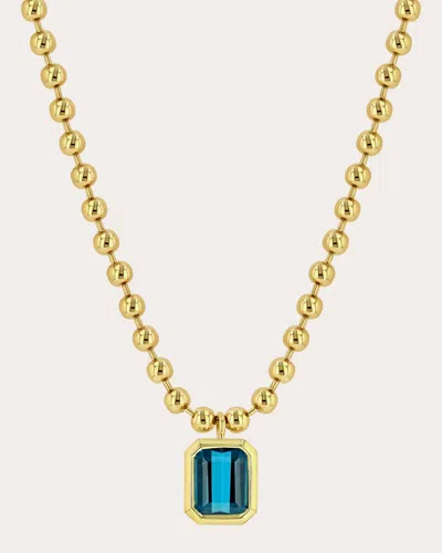 Future Fortune Women's Indicolite Tourmaline Jubilee Pendant Necklace In Blue