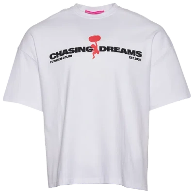 Future Is Color Mens  Chasing Dreams T-shirt In Multi/white