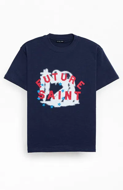 Future Saint Men's Uncompromised Souls T-shirt In Navy In Blue