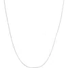 Fuzion Creations 10k Gold Box Chain Necklace In White Gold