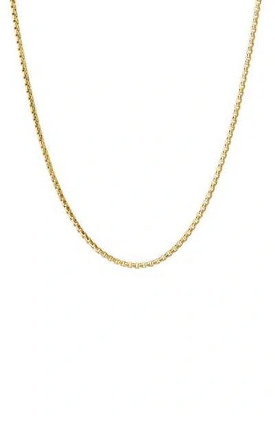 Fuzion Creations 10k Gold Box Chain Necklace In Yellow