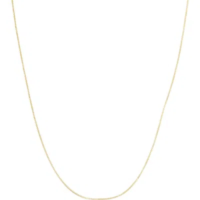 Fuzion Creations 10k Gold Box Chain Necklace In Yellow