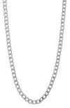 Fuzion Creations 10k Gold Curb Chain Necklace In Silver