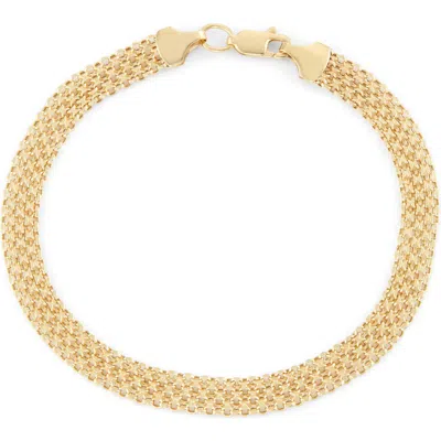Fuzion Creations 14k Gold Bismark Chain Bracelet In Yellow