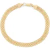 Fuzion Creations 14k Gold Bismark Chain Bracelet In Yellow