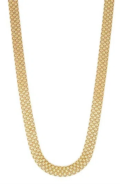 Fuzion Creations 14k Gold Bismark Chain Necklace In Yellow