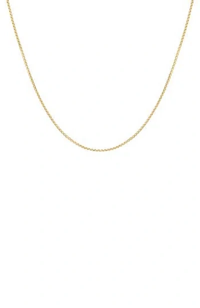 Fuzion Creations 14k Gold Box Chain Necklace In Yellow