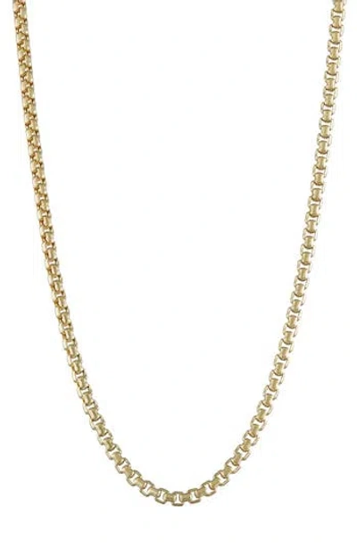Fuzion Creations 14k Gold Box Chain Necklace In Yellow