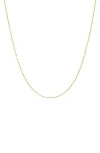 Fuzion Creations 14k Gold Mirror Link Chain Necklace In Yellow