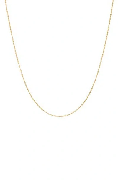 Fuzion Creations 14k Gold Mirror Link Chain Necklace In Yellow