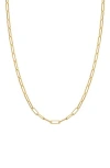 Fuzion Creations 14k Gold Paper Clip Chain Bracelet In Yellow
