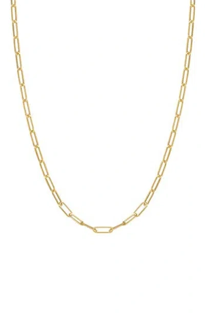 Fuzion Creations 14k Gold Paper Clip Chain Bracelet In Yellow