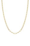 Fuzion Creations 14k Gold Paper Clip Chain Bracelet In Yellow