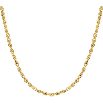 Fuzion Creations 14k Gold Rope Chain Necklace In Yellow