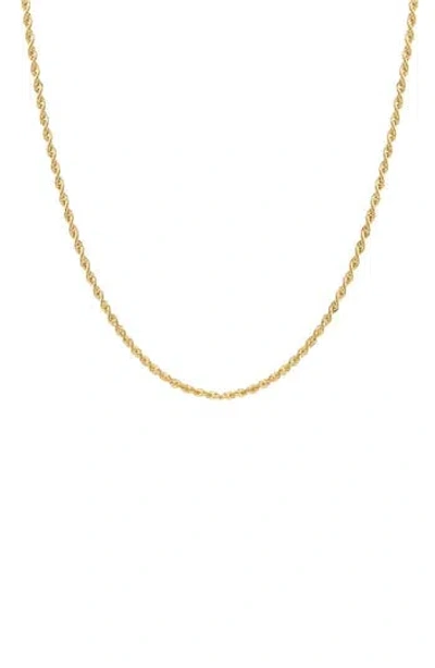 Fuzion Creations 14k Gold Rope Chain Necklace In Yellow