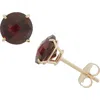 Fuzion Creations Amethyst Stud Earrings In 10kt Garnet