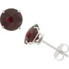 Fuzion Creations Amethyst Stud Earrings In Garnet