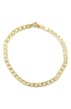 Fuzion Creations Curb Chain Bracelet In Yellow