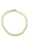 Fuzion Creations Curb Chain Bracelet In Yellow