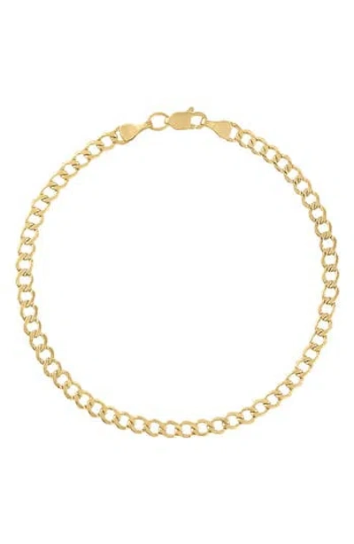 Fuzion Creations Curb Chain Bracelet In Yellow