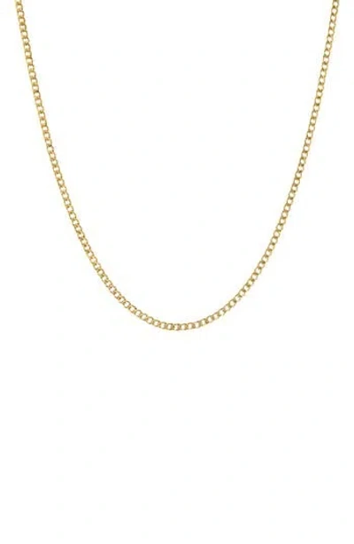 Fuzion Creations Curb Chain Necklace In Yellow