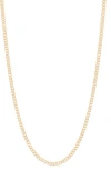 Fuzion Creations Curb Chain Necklace In Yellow