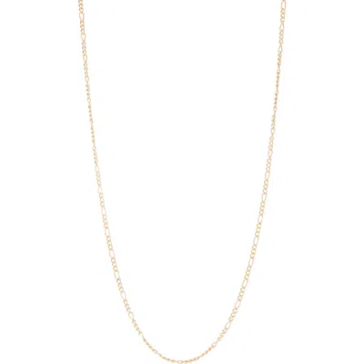 Fuzion Creations Figaro Chain Necklace In Yellow