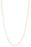 Fuzion Creations Figaro Chain Necklace In Yellow