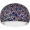 Fuzion Creations Multicolor Pavé Cubic Zirconia Dome Ring In Silver