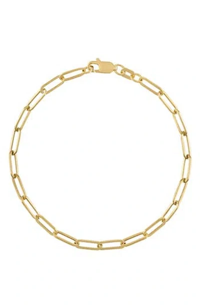 Fuzion Creations Paper Clip Chain Bracelet In Yellow