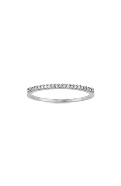 Fuzion Creations Pavé Diamond Band Ring In Silver