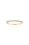 Fuzion Creations Pavé Diamond Band Ring In Yellow