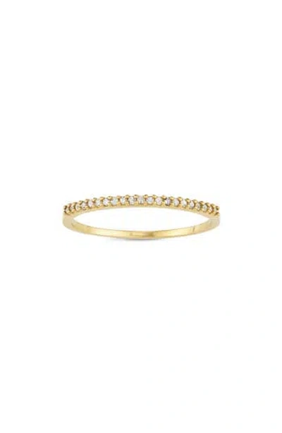 Fuzion Creations Pavé Diamond Band Ring In Yellow