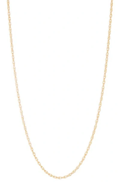 Fuzion Creations Rope Chain Necklace In Yellow