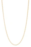Fuzion Creations Rope Chain Necklace In Yellow