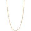 Fuzion Creations Rope Chain Necklace In Yellow