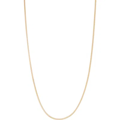 Fuzion Creations Snake Chain Necklace In Yellow