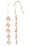 Fuzion Creations Stone Drop Earrings In Morganite