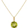 Fuzion Creations Stone Pendant Necklace In Emerald
