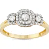 Fuzion Creations Two-tone Diamond Ring In Yellow